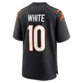 Kooe C.Bengals #10 Mike White Black Team Game Jersey