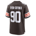Kooe C.Browns #90 Joe Tryon-Shoyinka Brown Team Game Jersey