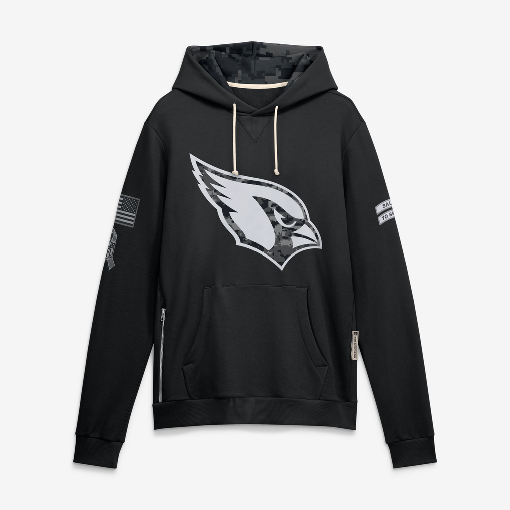 Kooe A.Cardinal Black 2026 Salute to Service Sideline Dri-FIT Pullover Hoodie Jerseys