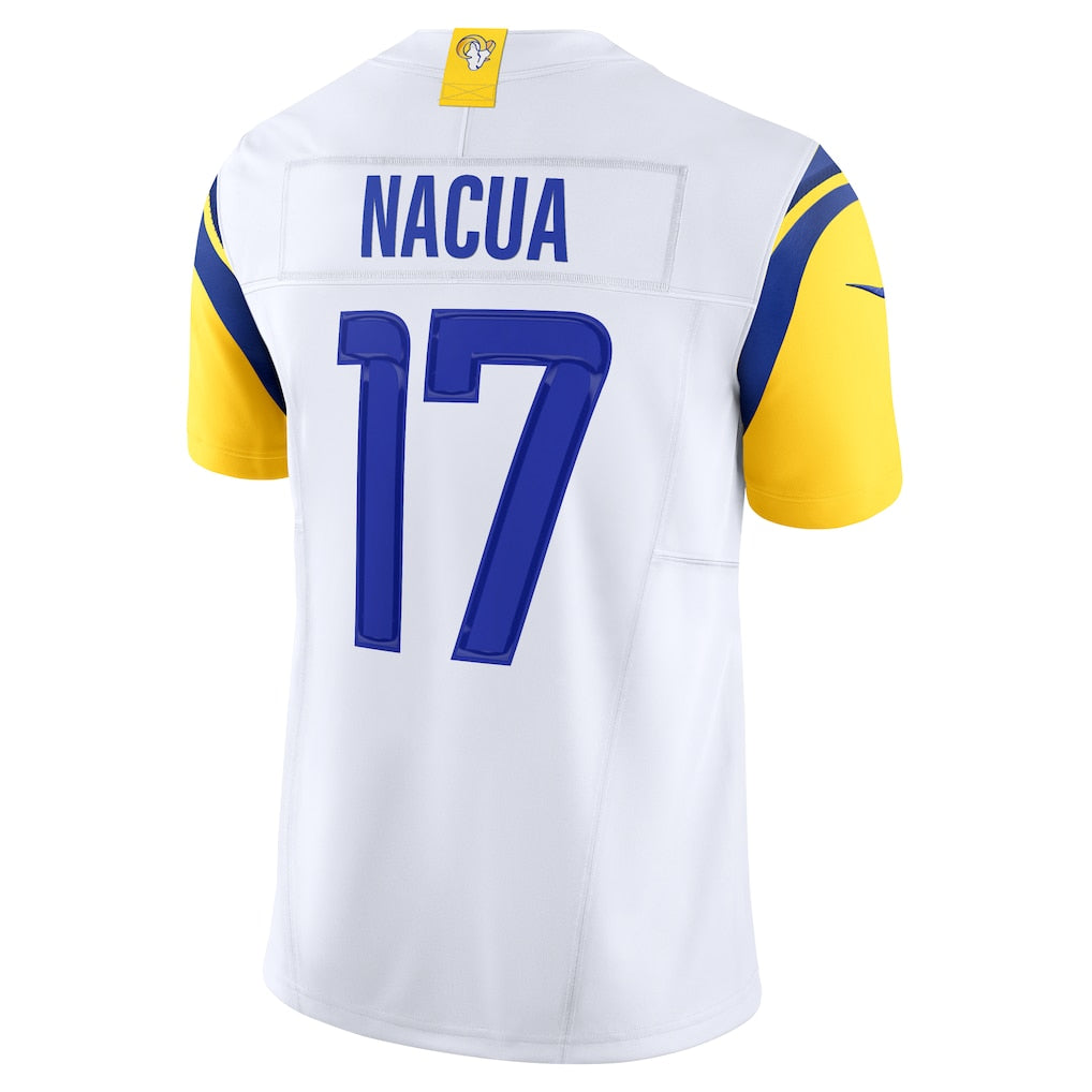 Kooe LA.Rams #17 Puka Nacua White Vapor F.U.S.E. Limited Jersey
